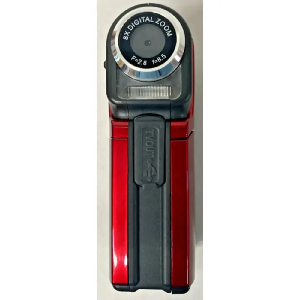 Cobra Digital Camcorder Red DVC2500 64 MB Storage 5 Mega Pixel 8x Zoom